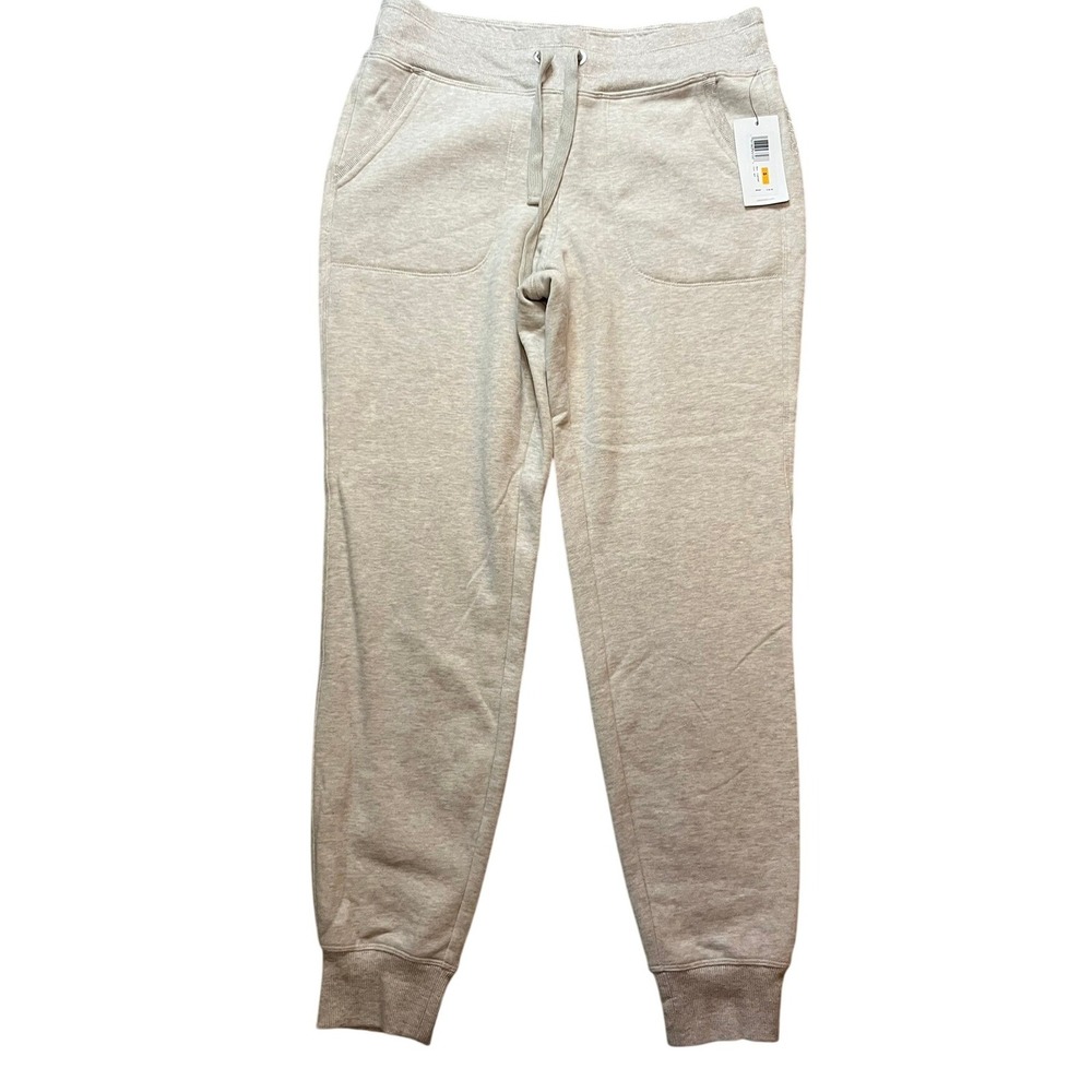 Calvin Klein Jeans Womens Oatmeal Heather Athleisure Joggers CJAP3397 Small NWT